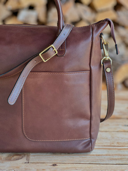 Leather handbag