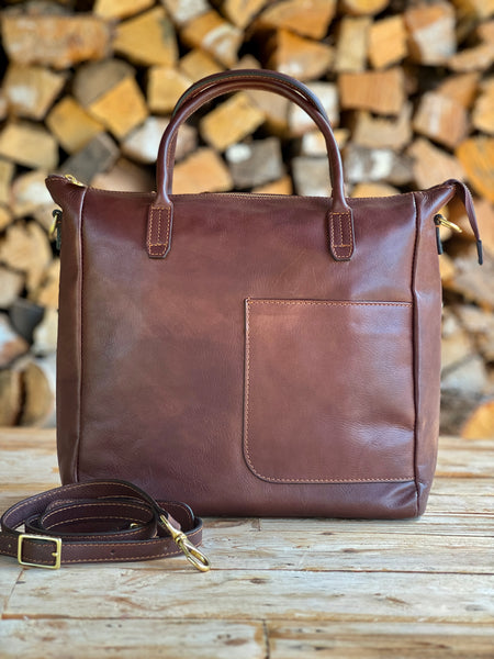 Leather handbag