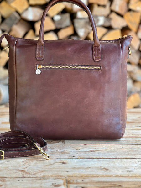 Leather handbag