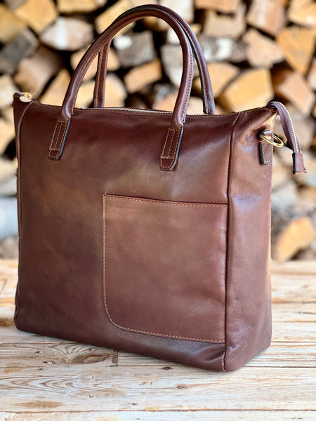 Leather handbag