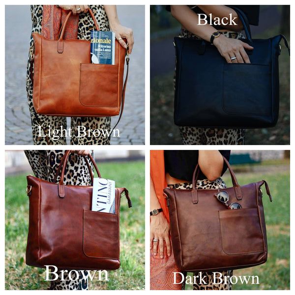 Leather handbag