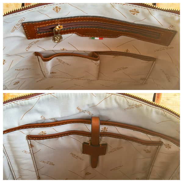 Leather handbag