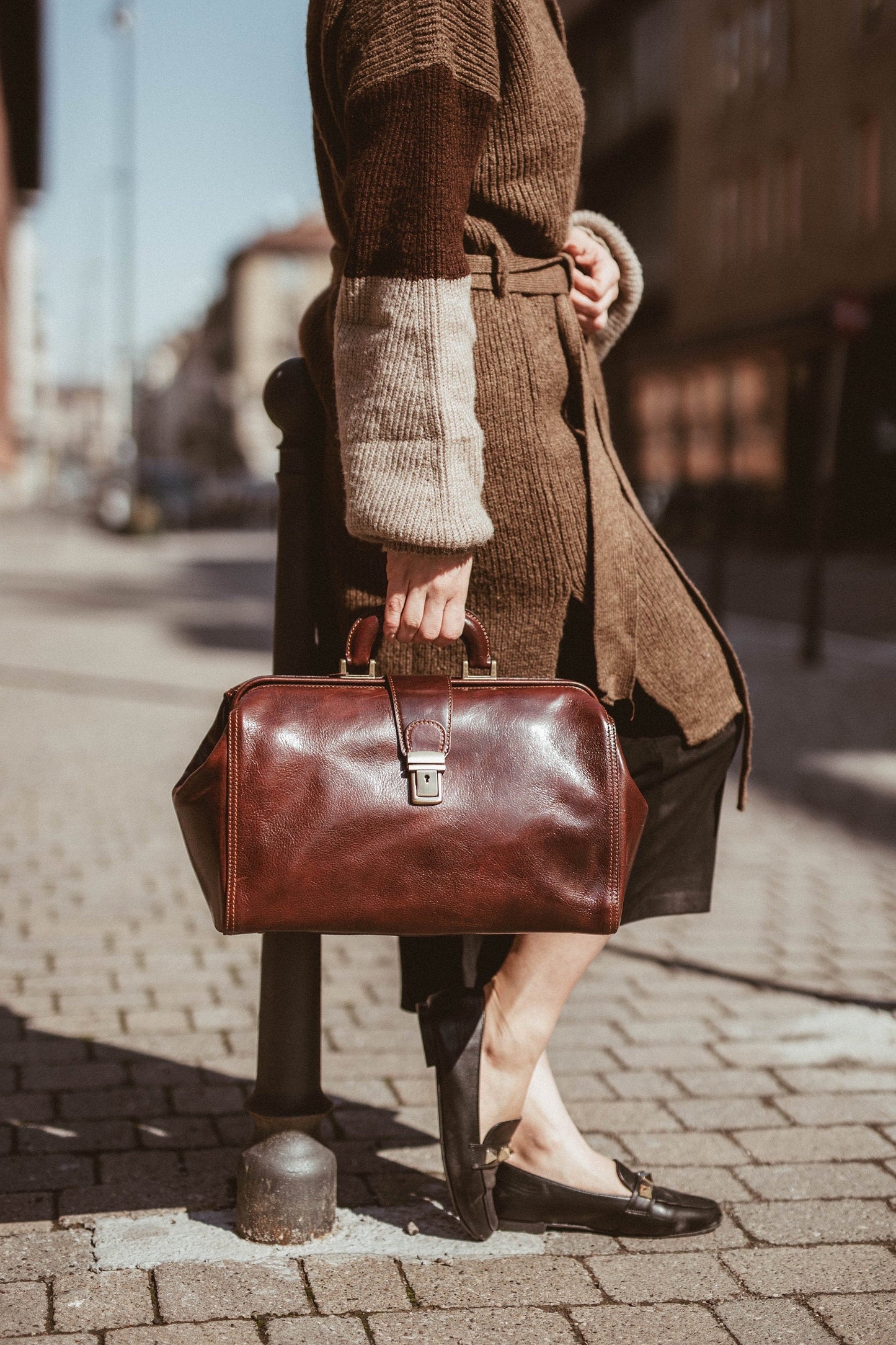 Handcrafted Italian Doctor Bag