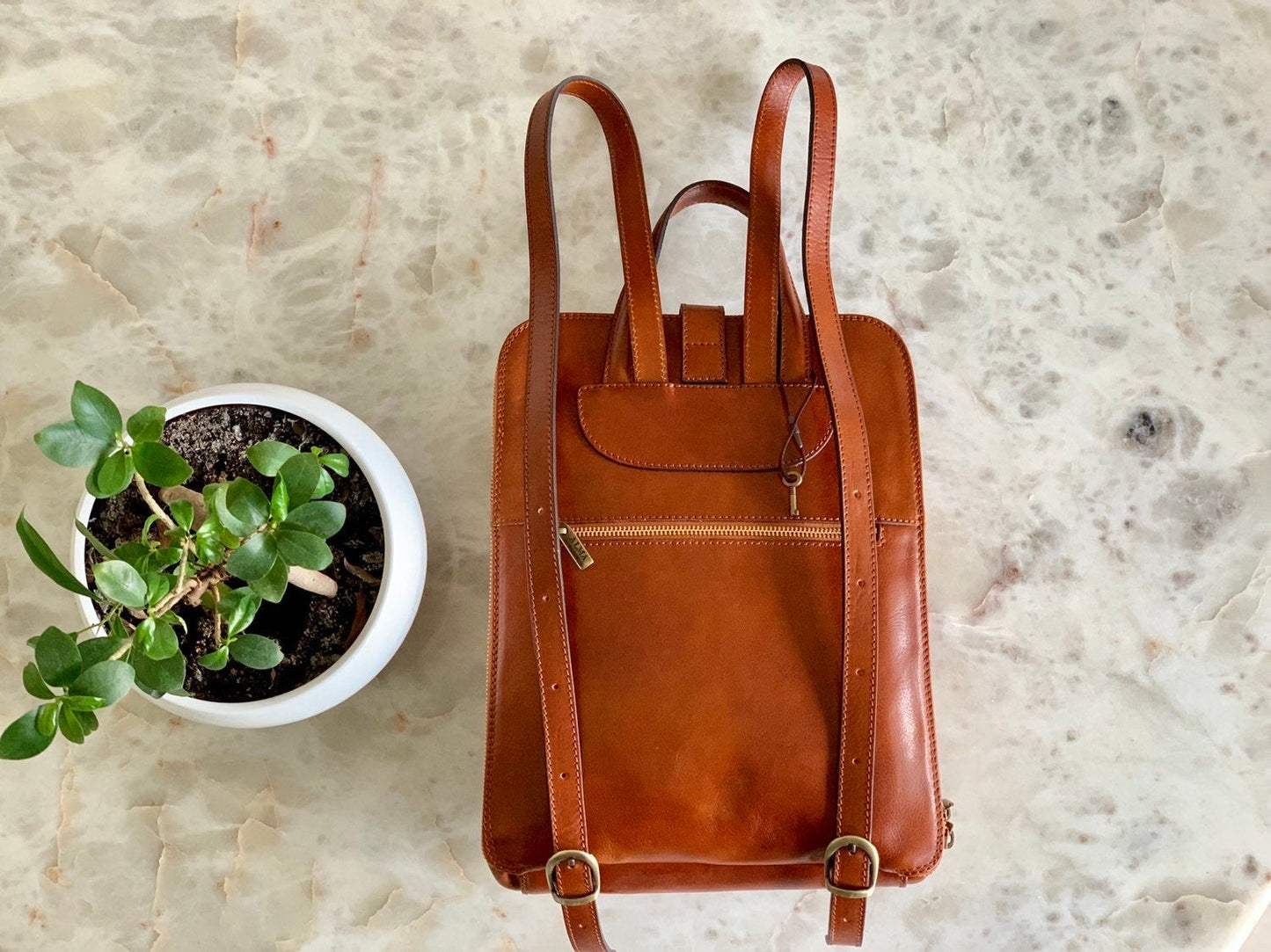 LEATHER BACKPACK