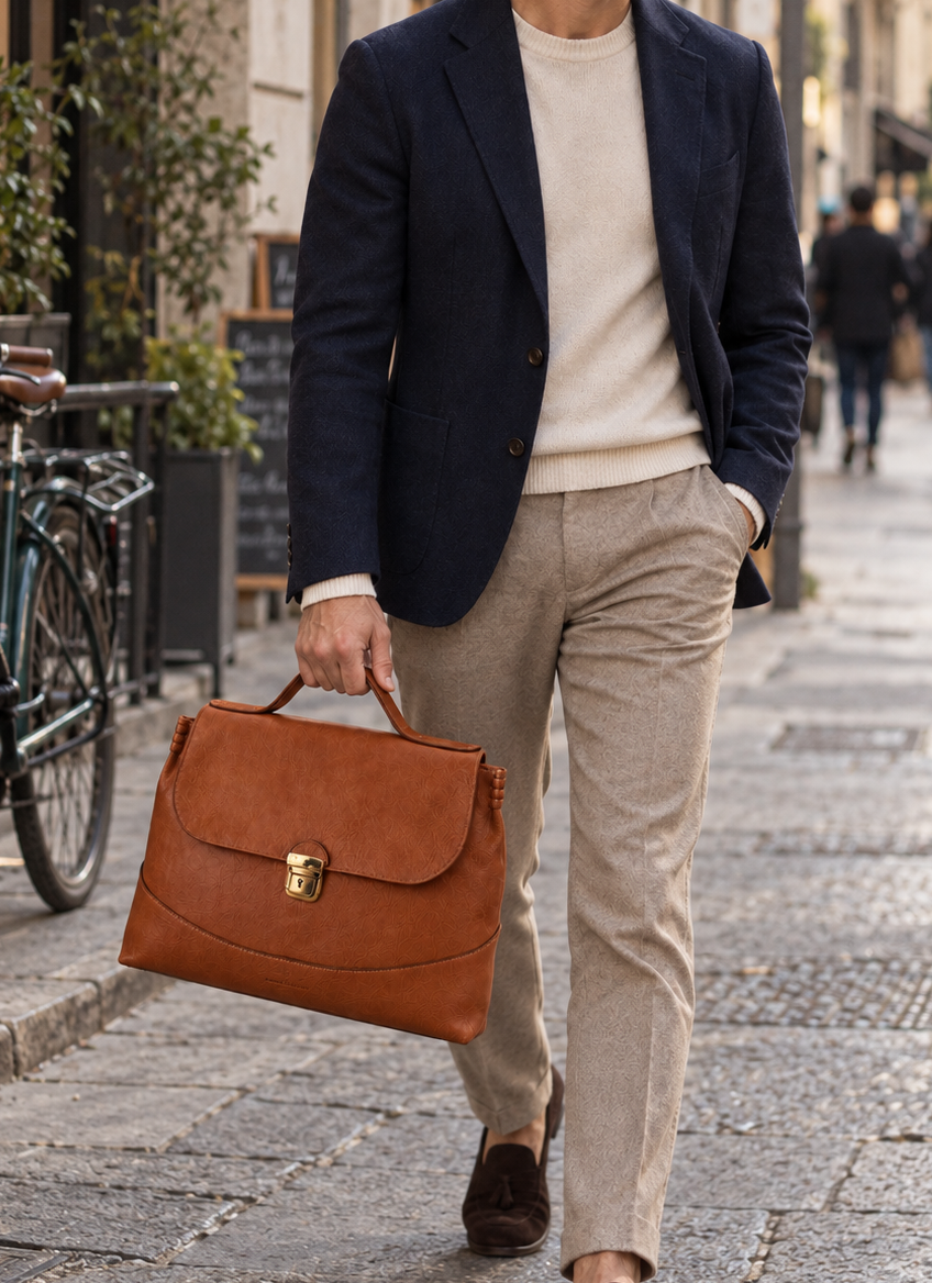 Brera Leather Work Bag