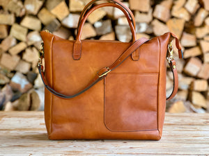 Leather handbag