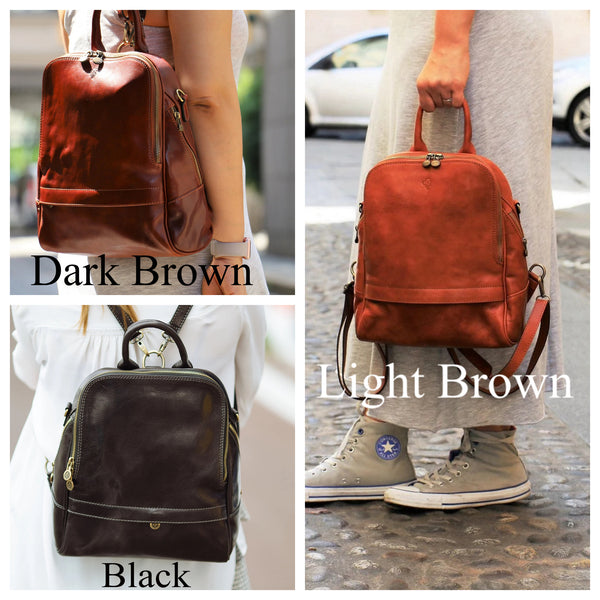 Handmade Italian Leather Backpack: Tuscany Crafted Rucksack