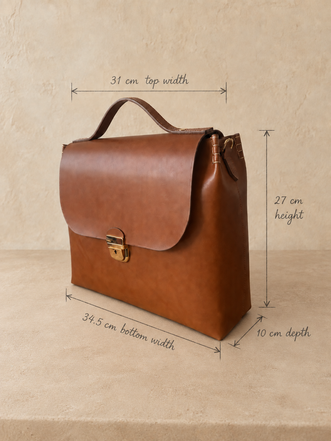 The Milano 24-Hour Leather Briefcase
