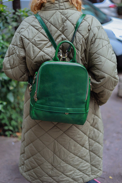 Handmade Italian Leather Backpack: Tuscany Crafted Rucksack