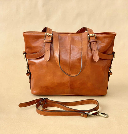 Handmade Leather Handbag: Italian Crafted Tuscany Bag