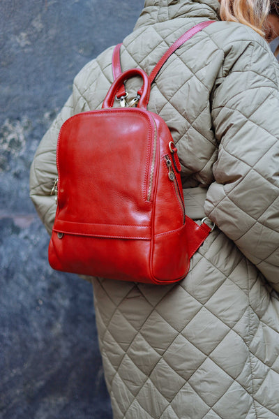 Handmade Italian Leather Backpack: Tuscany Crafted Rucksack