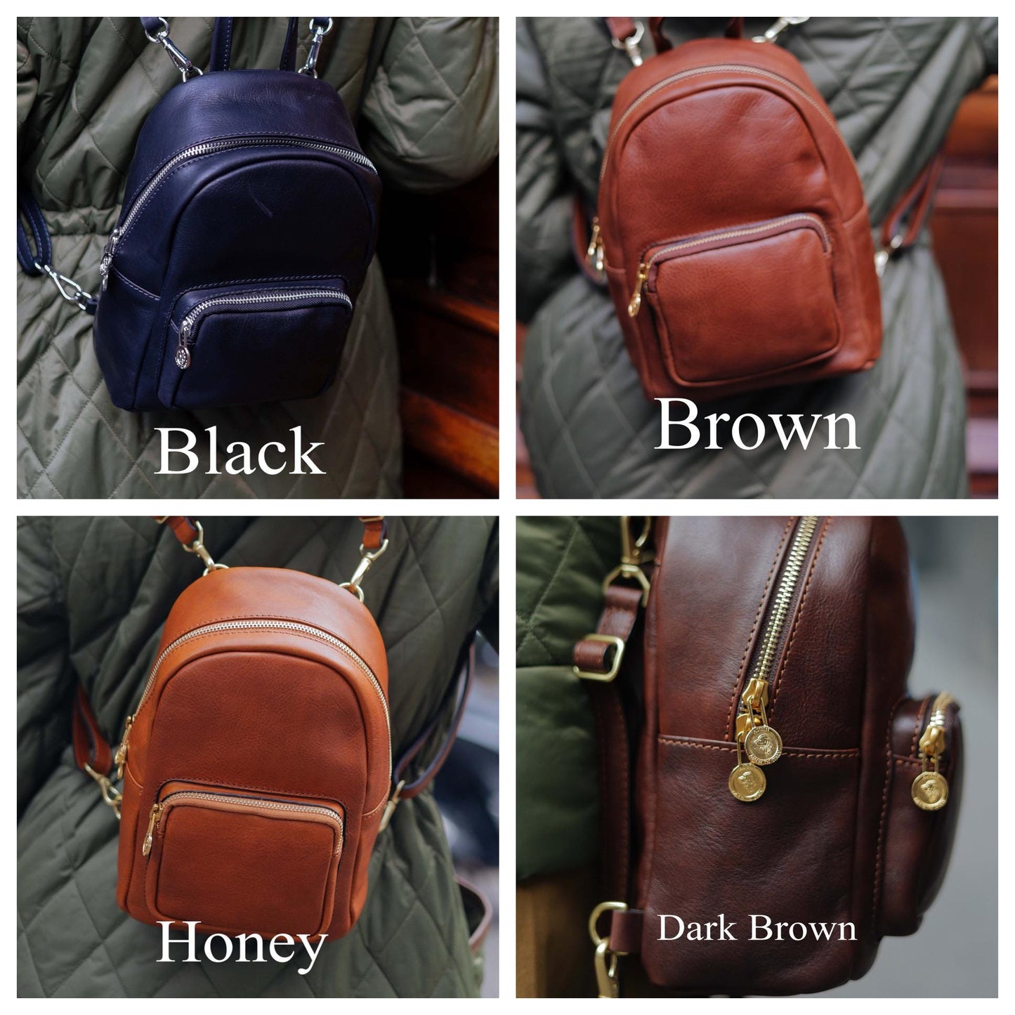 Small Leather Backpack