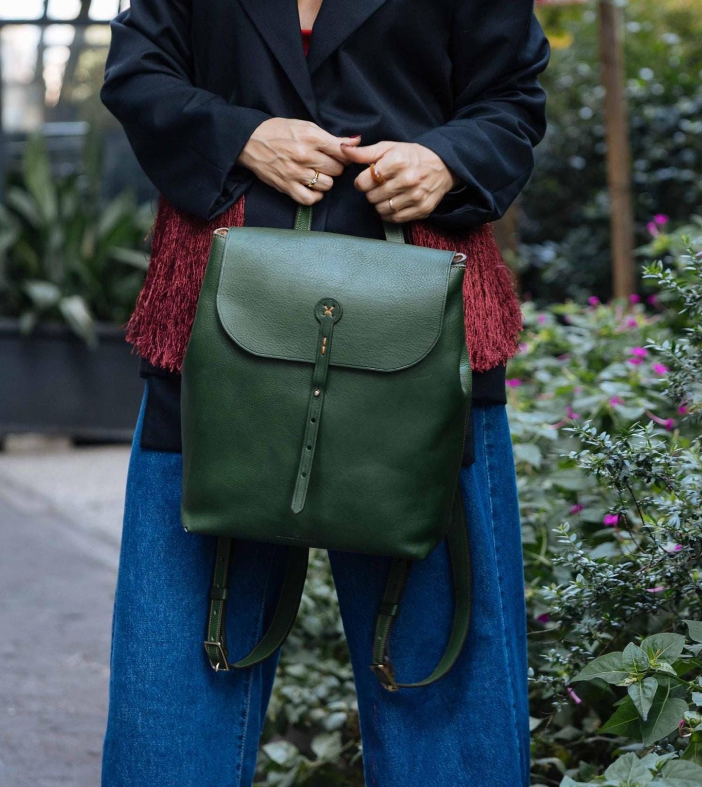 Full Grain Leather Backpack