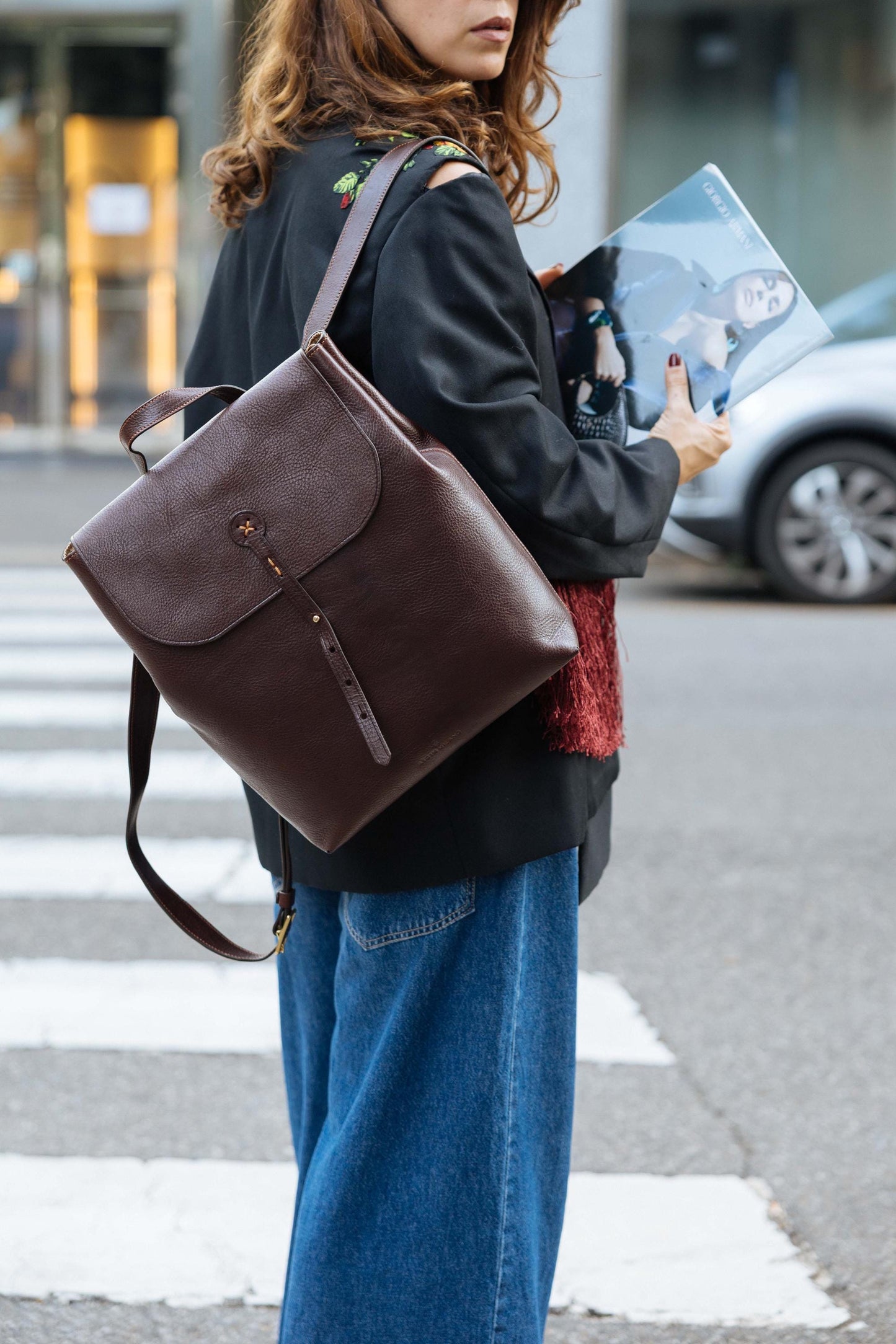 Full Grain Leather Backpack