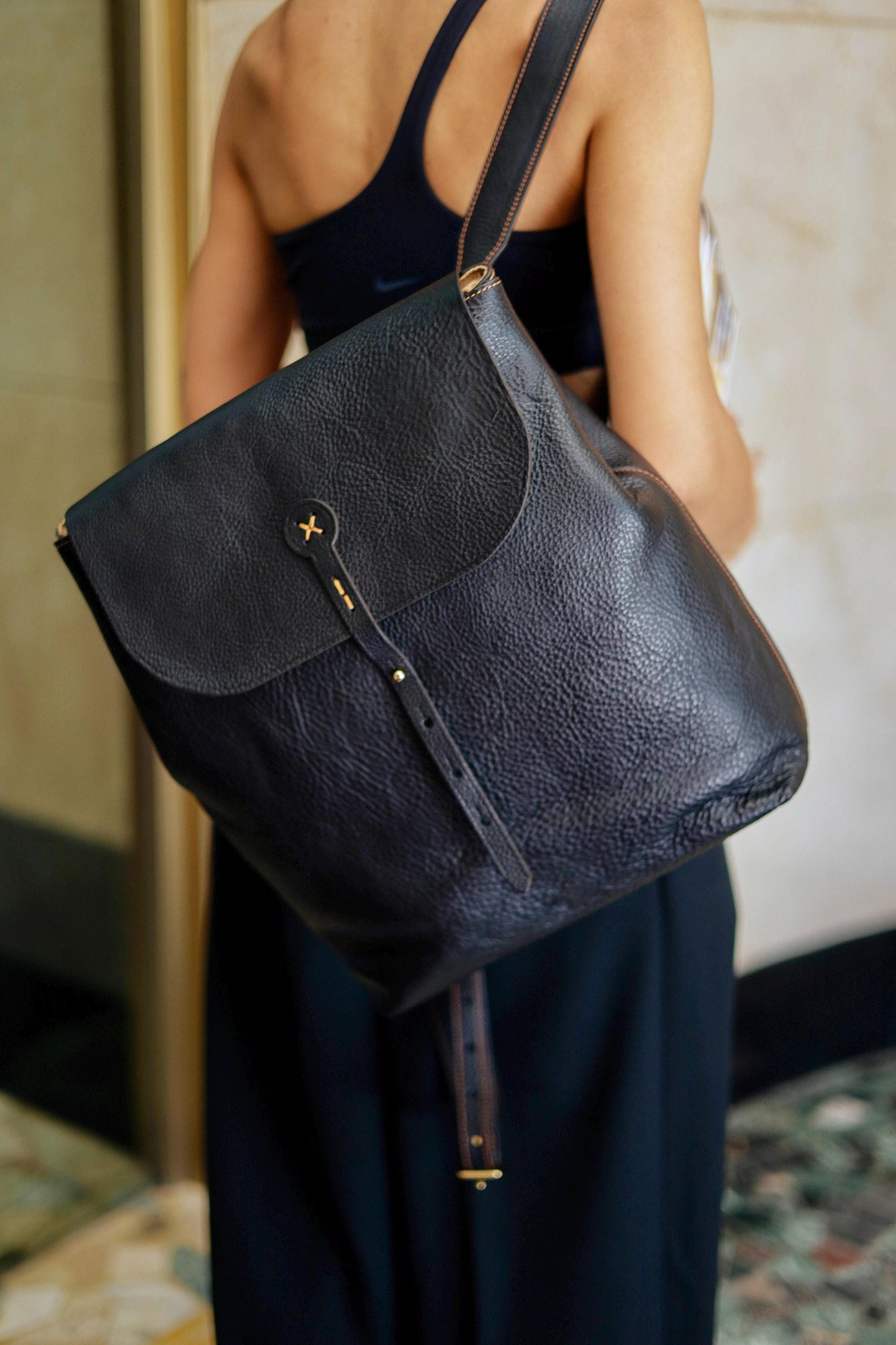 Full Grain Leather Backpack