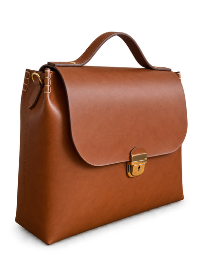 The Milano 24-Hour Leather Briefcase