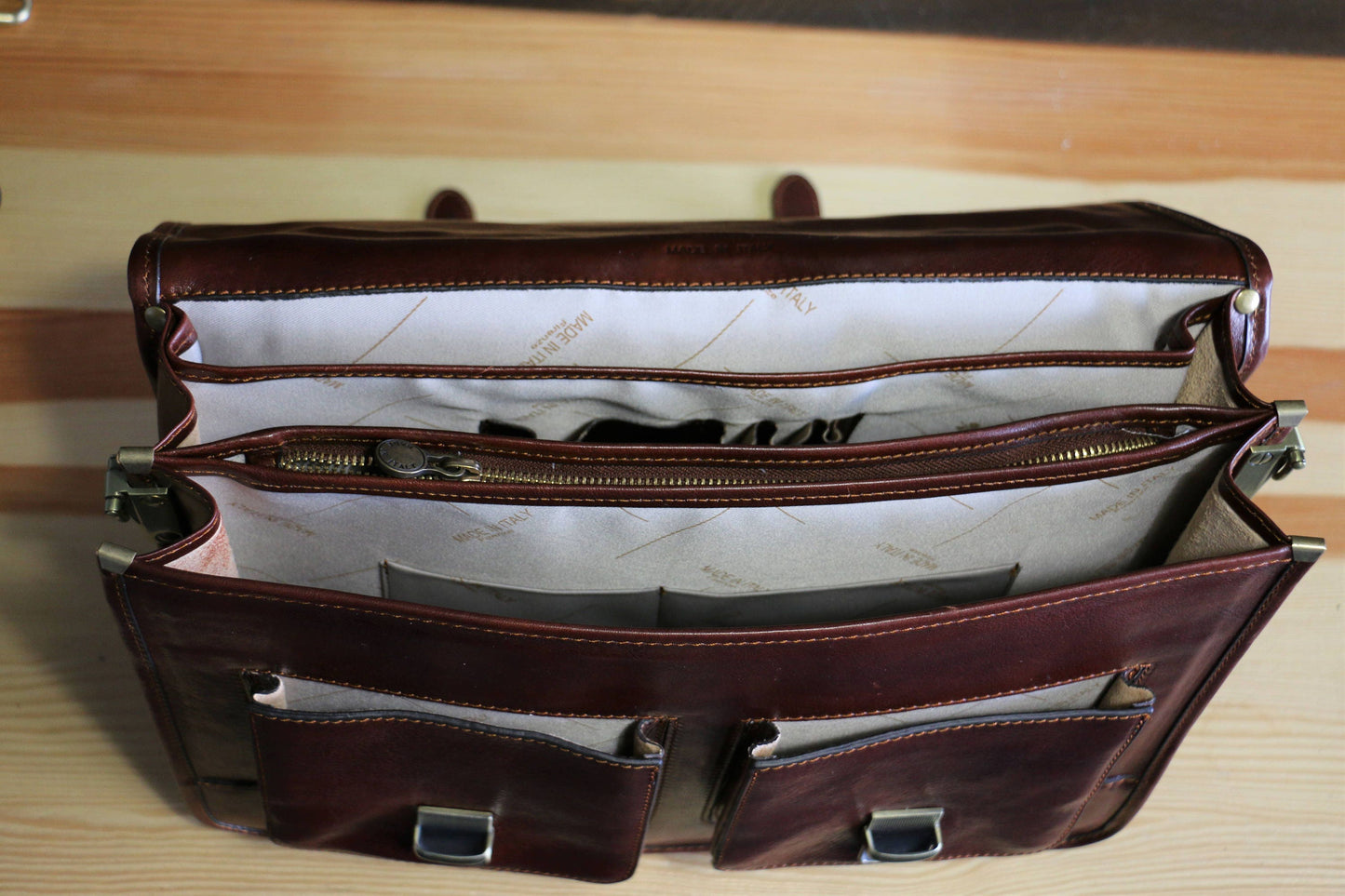 Leather Briefcase/ Backpack