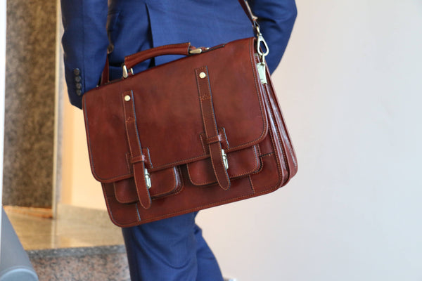 Leather Briefcase/ Backpack