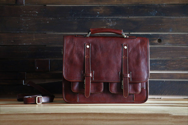 Leather Briefcase/ Backpack