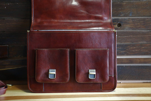 Leather Briefcase/ Backpack