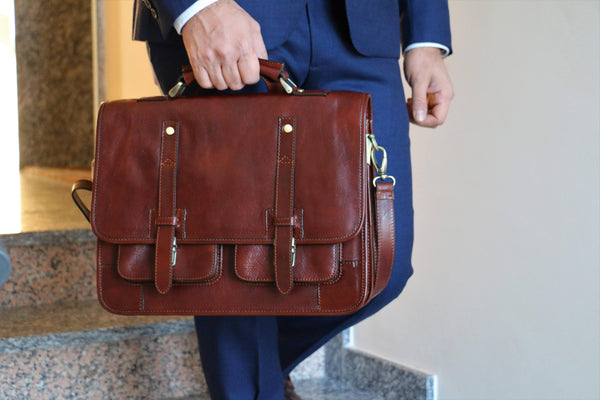 Leather Briefcase/ Backpack