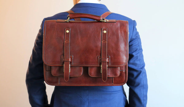 Leather Briefcase/ Backpack