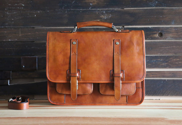 Leather Briefcase / Backpack