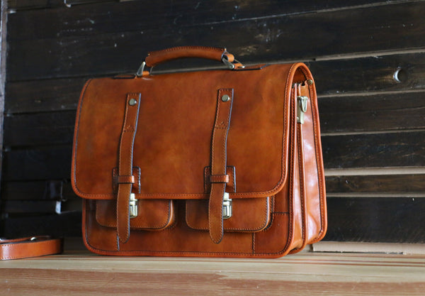 Leather Briefcase / Backpack