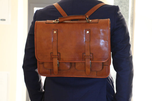 Leather Briefcase / Backpack