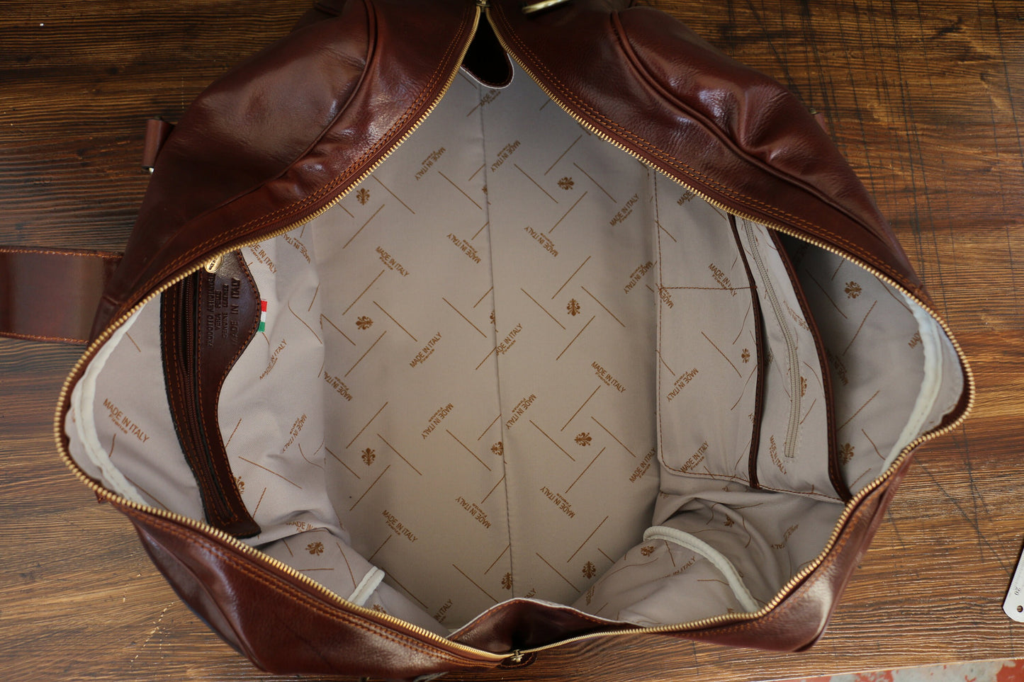 Leather Weekender bag