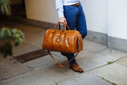 Leather Weekender bag