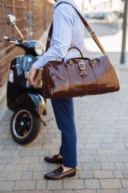Leather Weekender bag