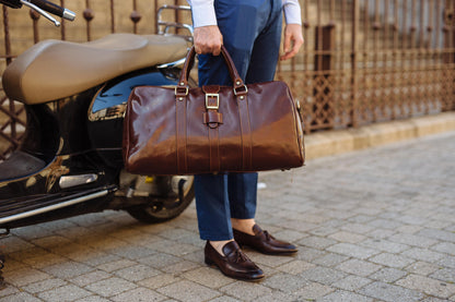 Leather Weekender bag