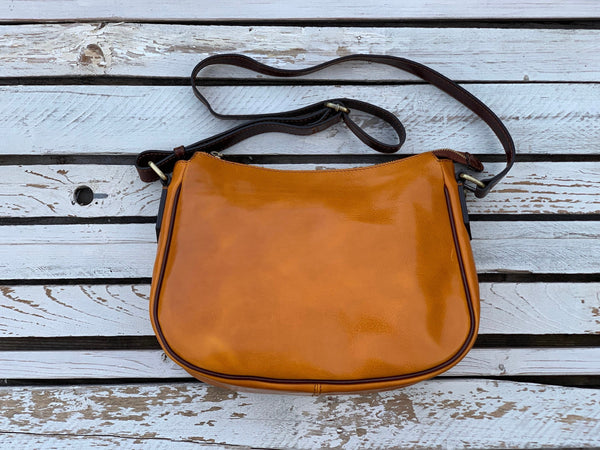 Bicolore leather bag