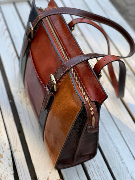 Leather handbag