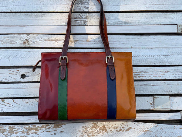 Leather handbag