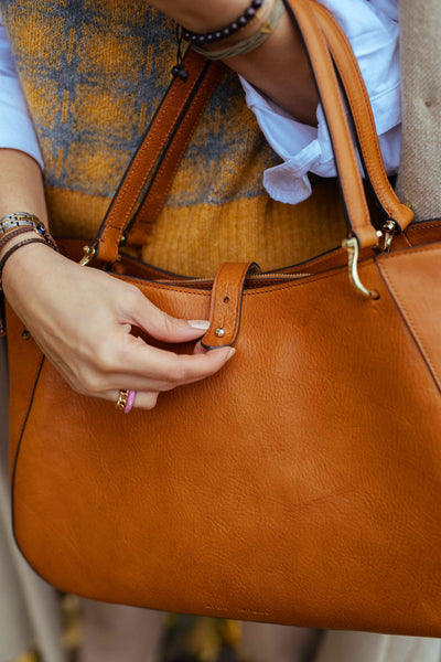 Leather handbag