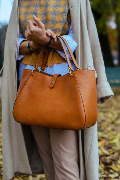 Leather handbag