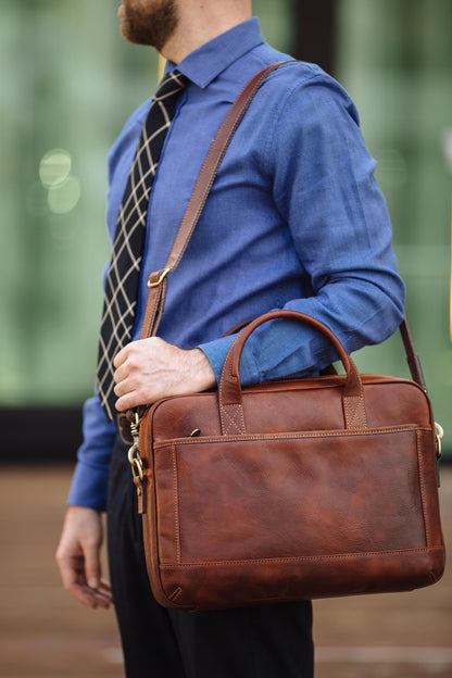 Italian Leather Briefcase