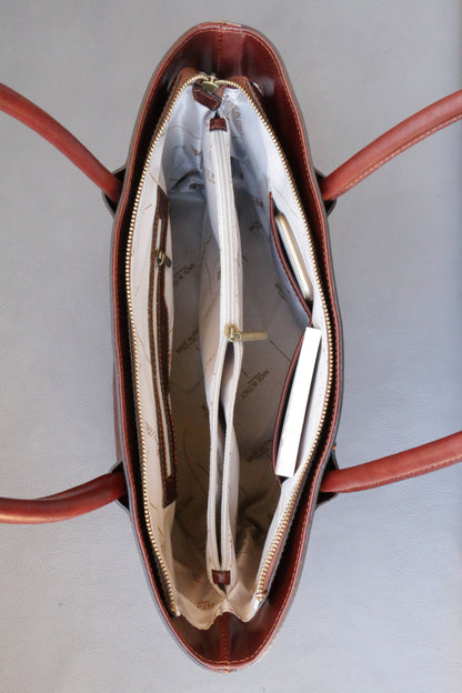 LEATHER HANDBAG