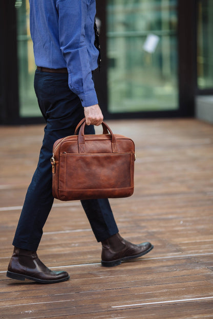 Italian Leather Briefcase
