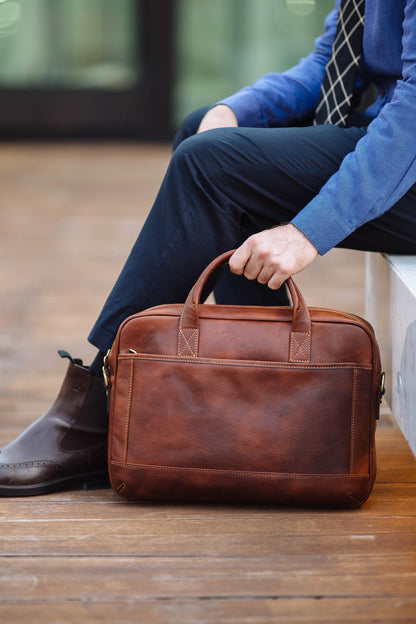 Italian Leather Briefcase